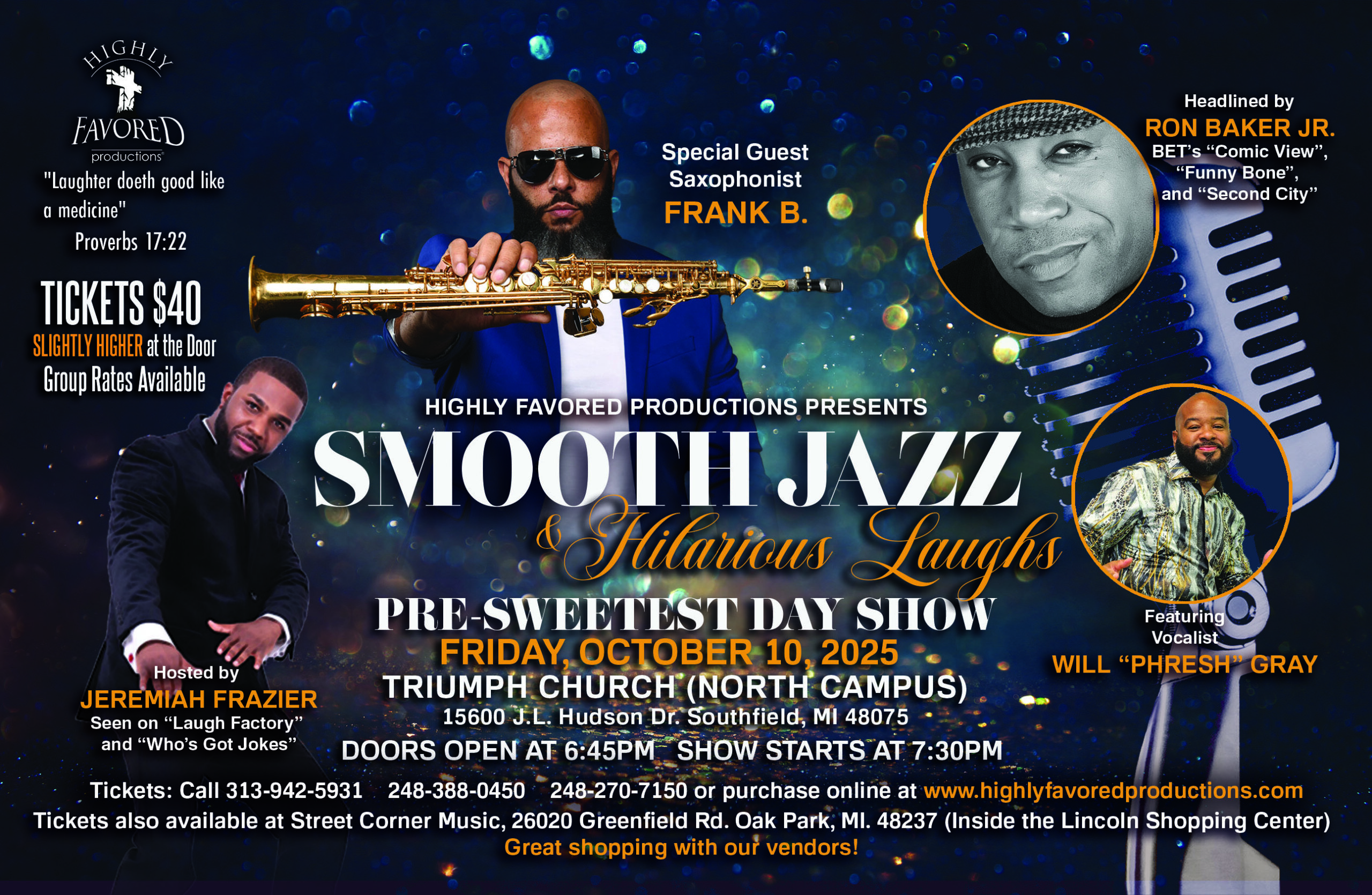Smooth Jazz & Hilarious Laughs Pre-Sweetest Day Show 2025